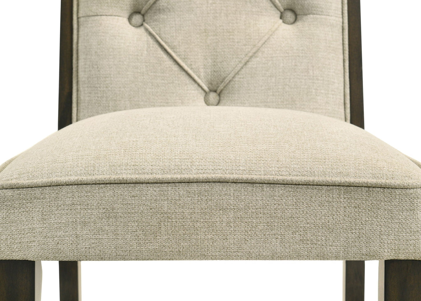 Herbert - Side Chair (Set of 2) - Espresso / Beige Crown Mark