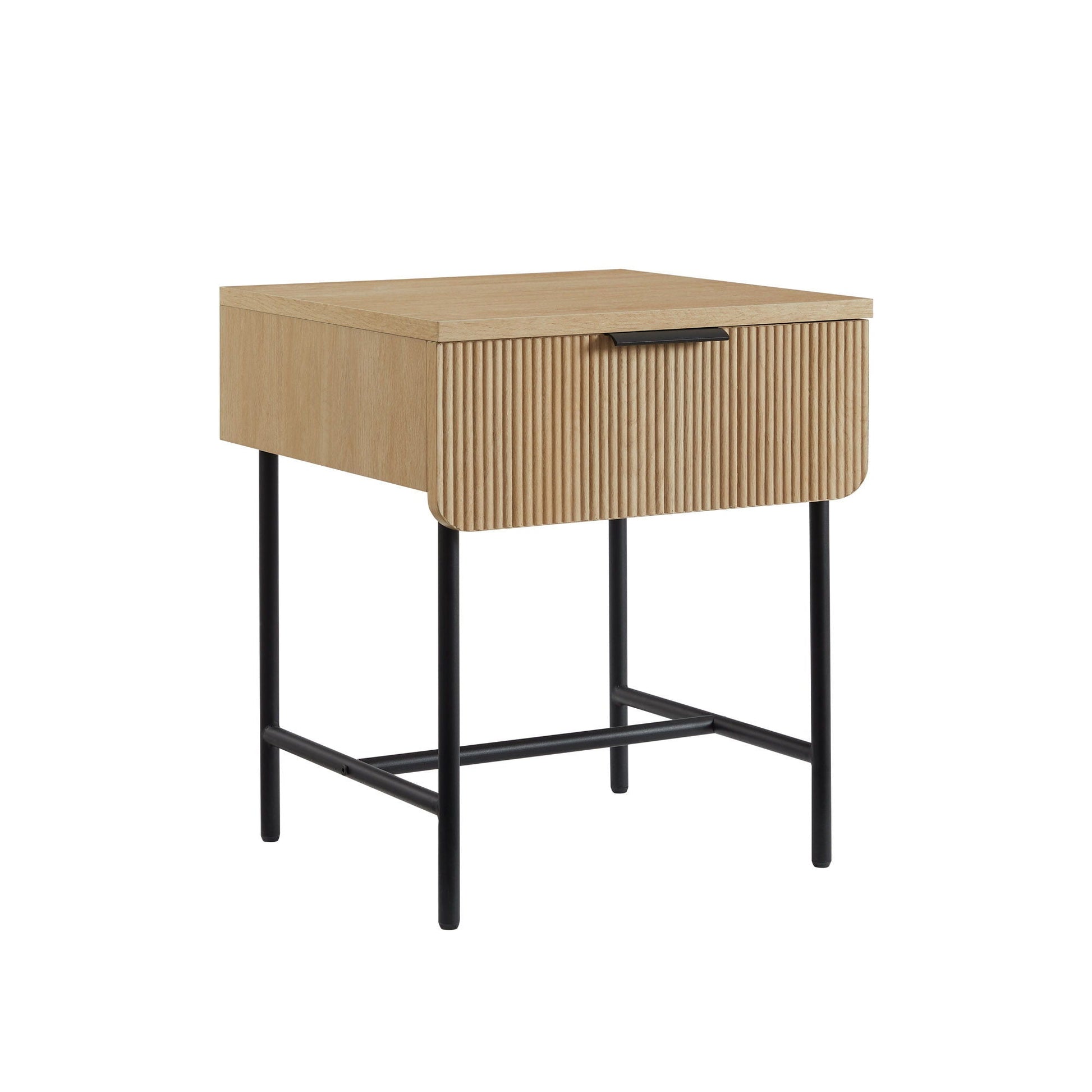 Modern Fluted Door Minimalist Side Table Walker Edison