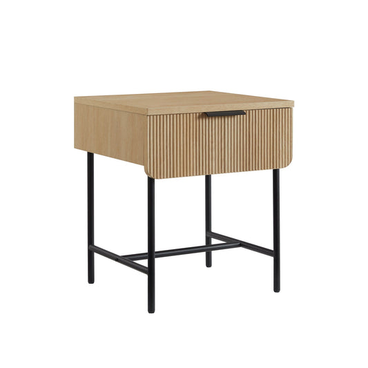 Modern Fluted Door Minimalist Side Table Walker Edison