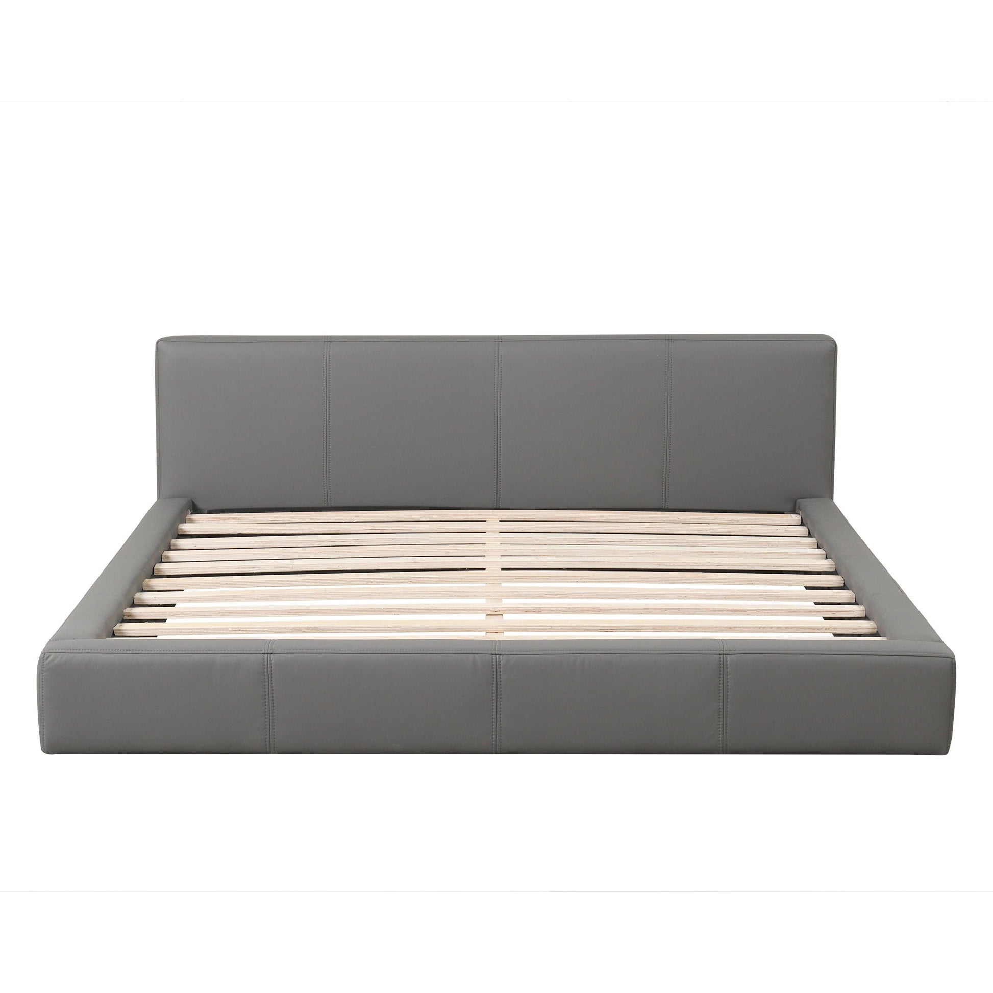 Stylish Upholstered Bed With Birch Wood Frame Noble House