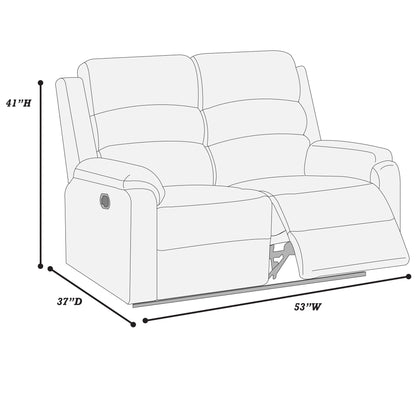 Modern Motion Loveseat Home Essentials