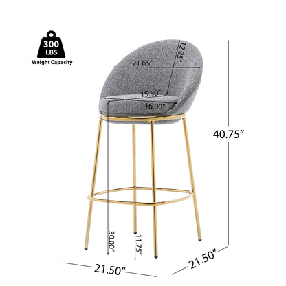 Celano - Upholstered Barstool (Set of 2) Noble House