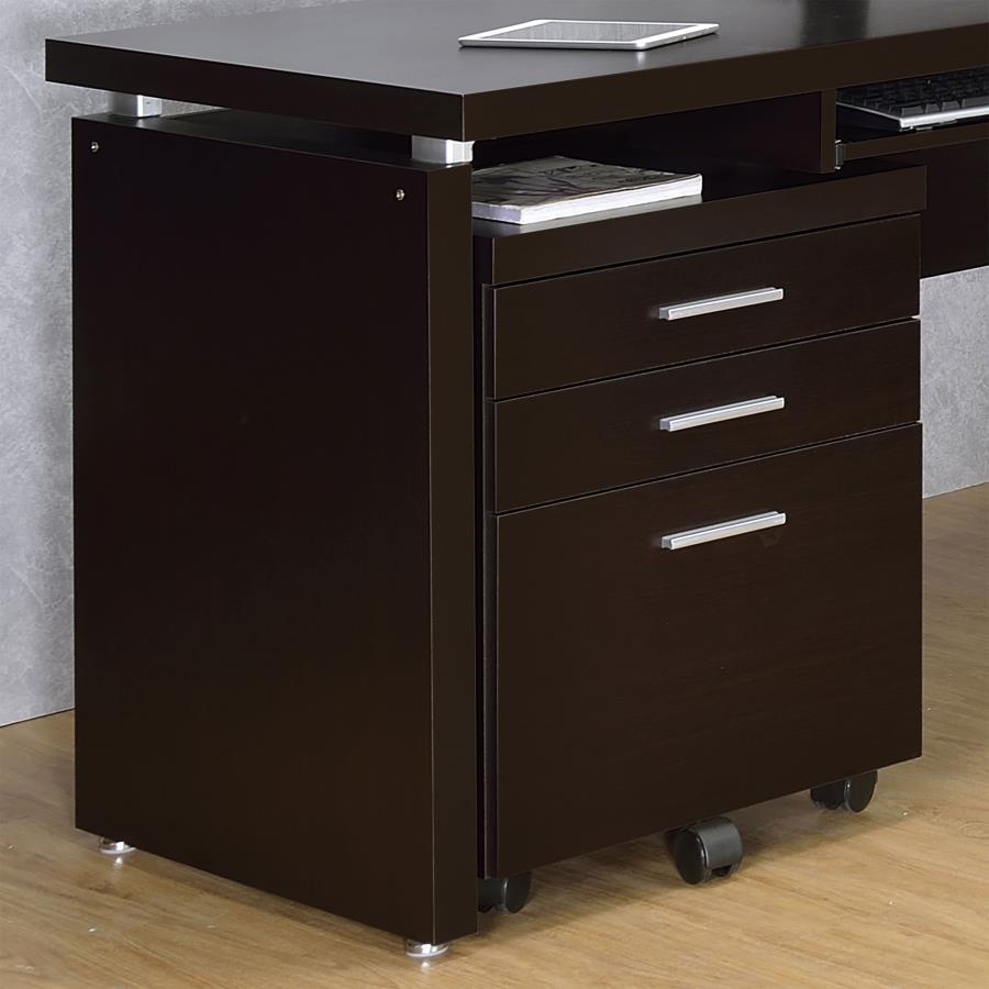 Skeena - 3-Drawer Mobile Office Cabinet CoasterEveryday