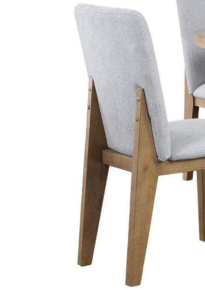 Delphine - Linen Fabric 19" Dining Chair (Set of 2) - Gray Lilola Home