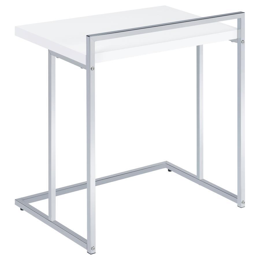 Dani - Rectangular C-Shaped Sofa Side Table CoasterEveryday