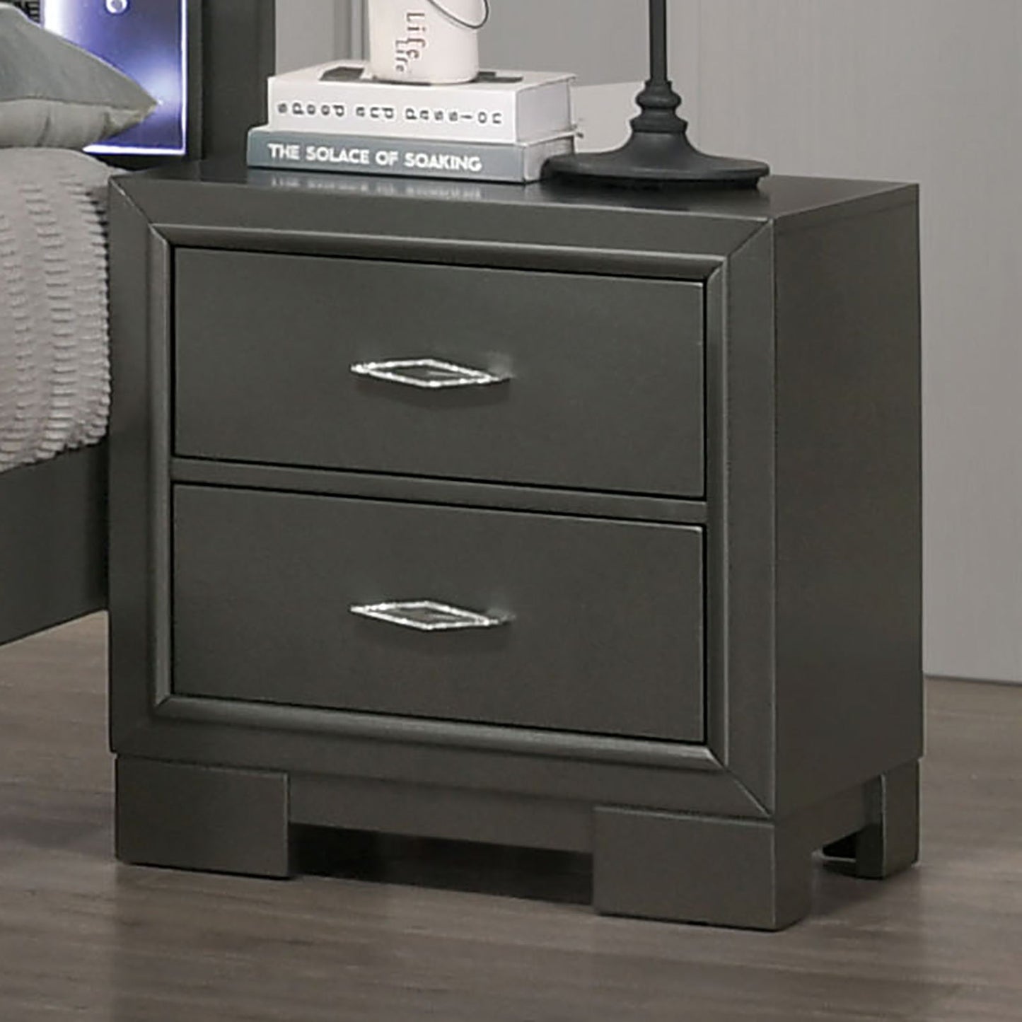 Alison - Nightstand - Dark Gray