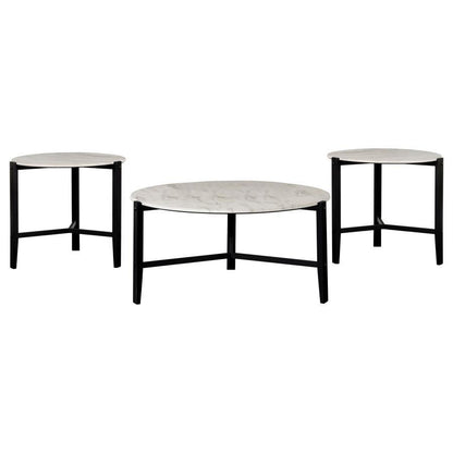 Tandi - Faux Marble Coffee Table Set Coaster Fine Furniture