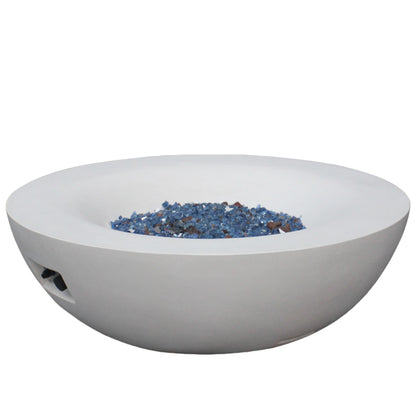 Outdoor Concrete Propane Gas Fire Pit Bowl Home Essentials