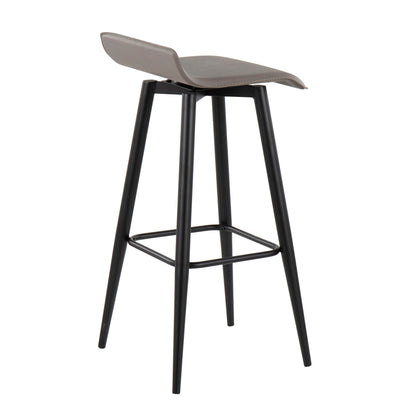 Ale - Contemporary Fixed Height Bar Stool (Set of 2) Lumi Source