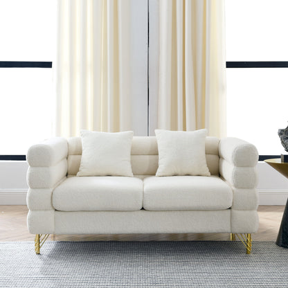 Oversized 2 Seater Sectional Sofa With Deep Seating And 2 Pillows Home Essentials
