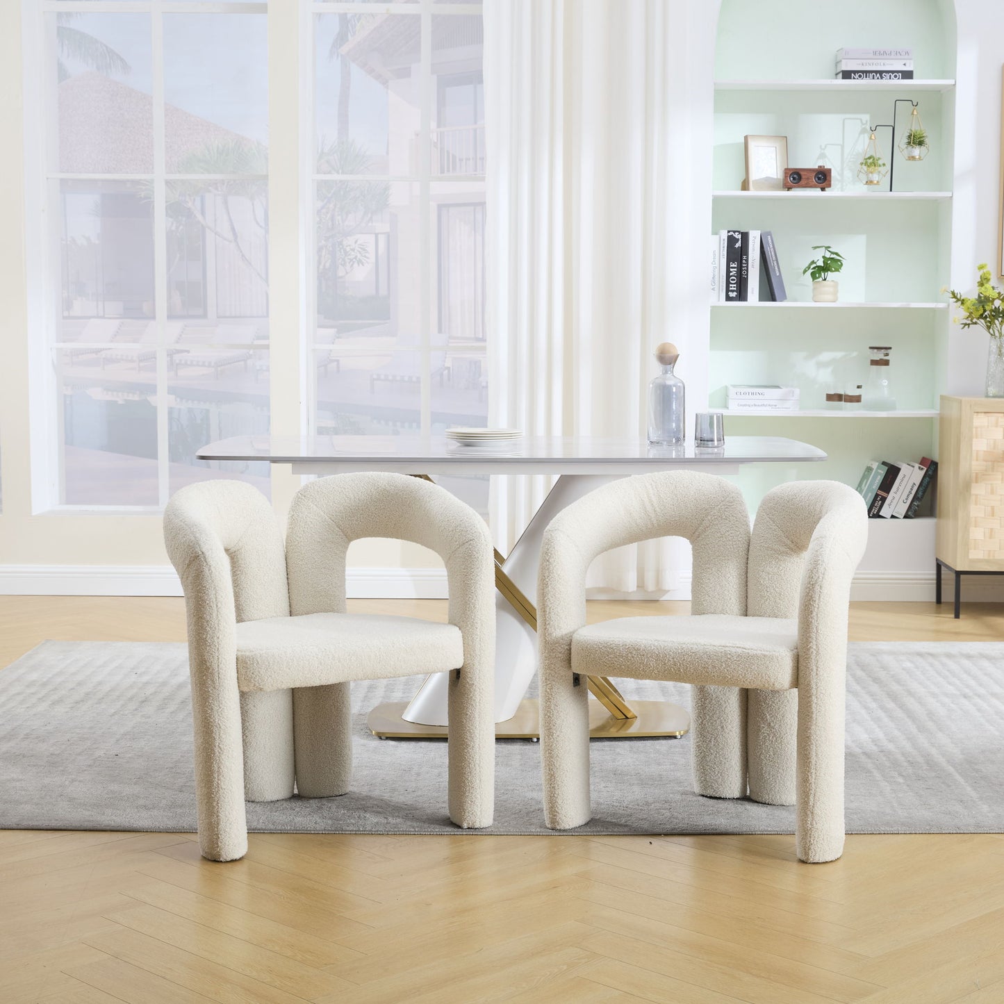 Coolmore Contemporary Designed Accent / Dining Chair With Armrests Home Essentials