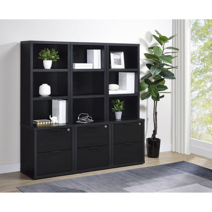 Geary - 3 Piece Wall Unit Bookcase Set With USB Storage Furniture Max