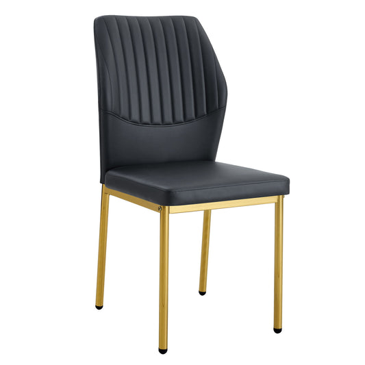 Luxury Simple Chair With Metal Gold Leg Home Essentials