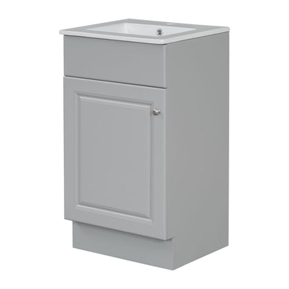 Bathroom Vanity With Sink, Cabinet With Adjustable Shelf Noble House