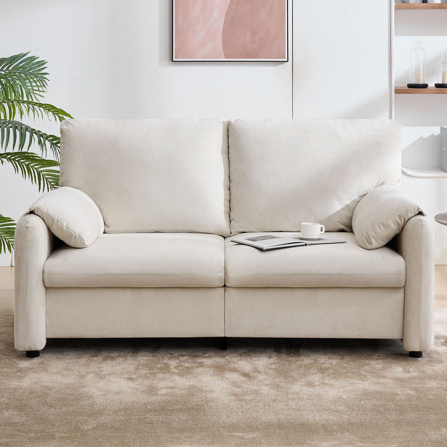 Modern Minimalist Down Filled Sofa Home Essentials