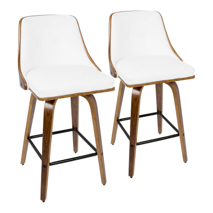Gianna - Mid Century Modern Counter Stool (Set of 2) Lumi Source