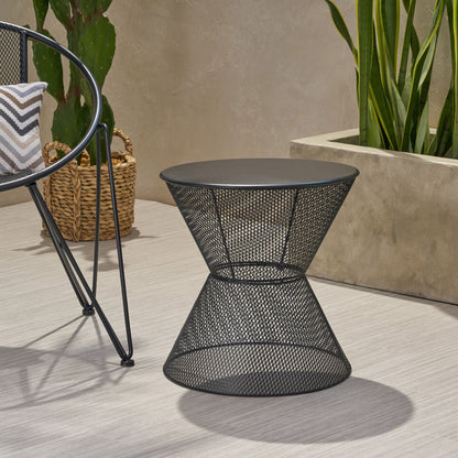 Nevada - Contemporary Side Table With Mesh Design Noble House
