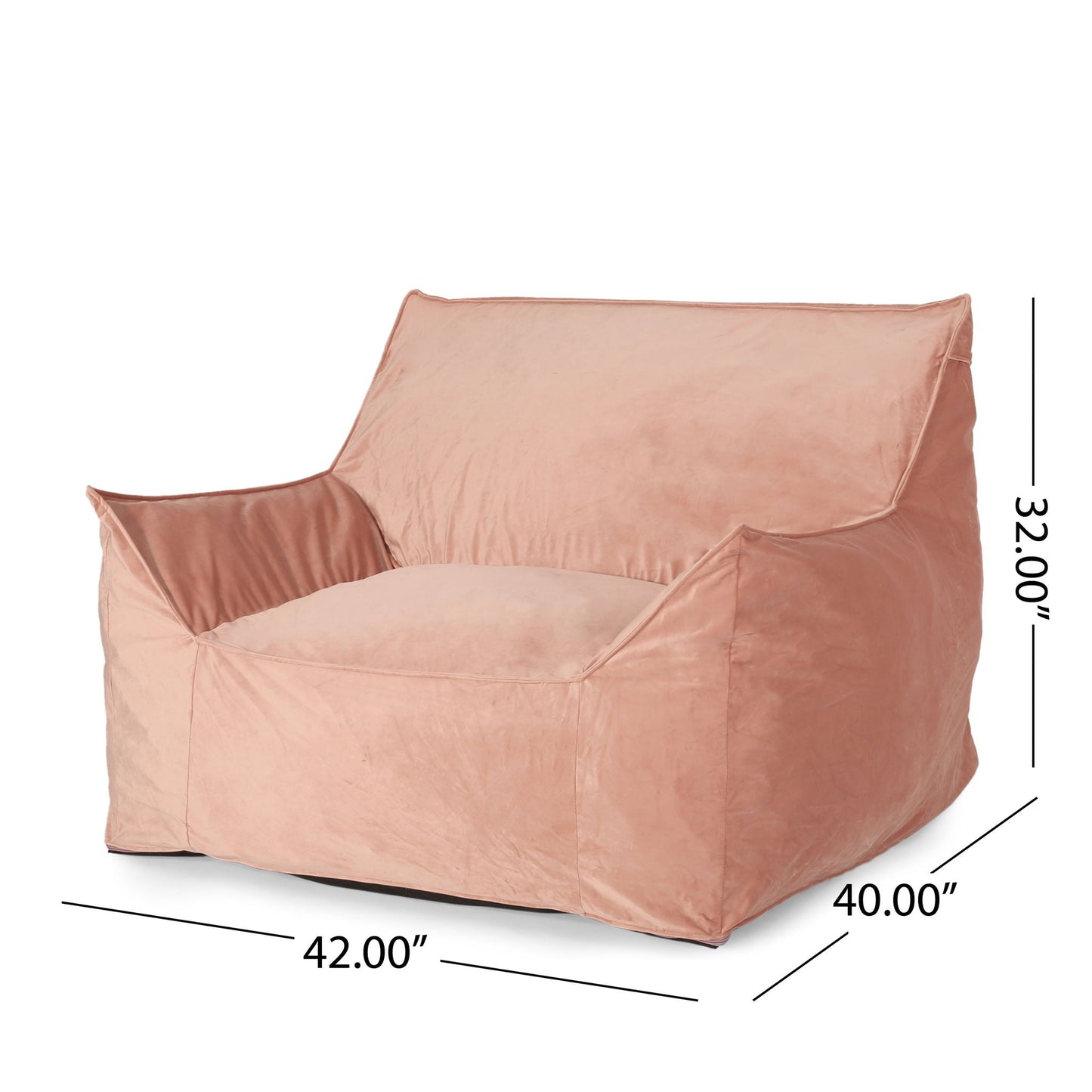 Allea - Bean Bag Chair With Armrests Home Essentials