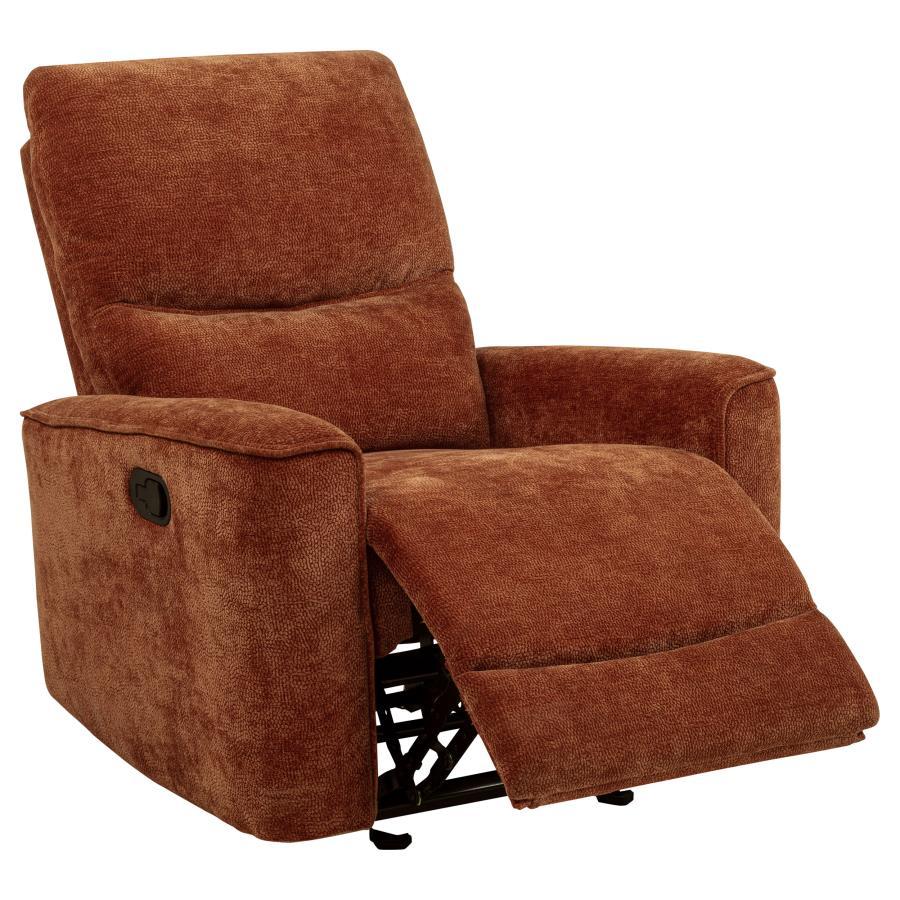 Navarro - Chenille Upholstered Glider Recliner Coaster Fine Furniture