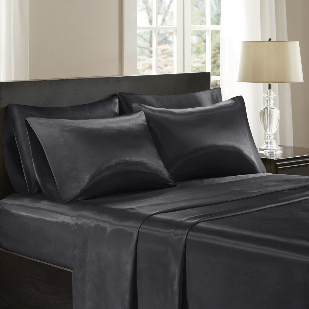 Wrinkle-Free Luxurious 6-Piece Sheet Set - Black