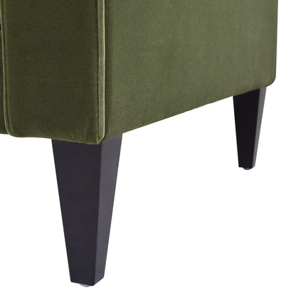 Nicholi - Mid-Century Modern Sofa - Olive Green Jennifer Taylor Home