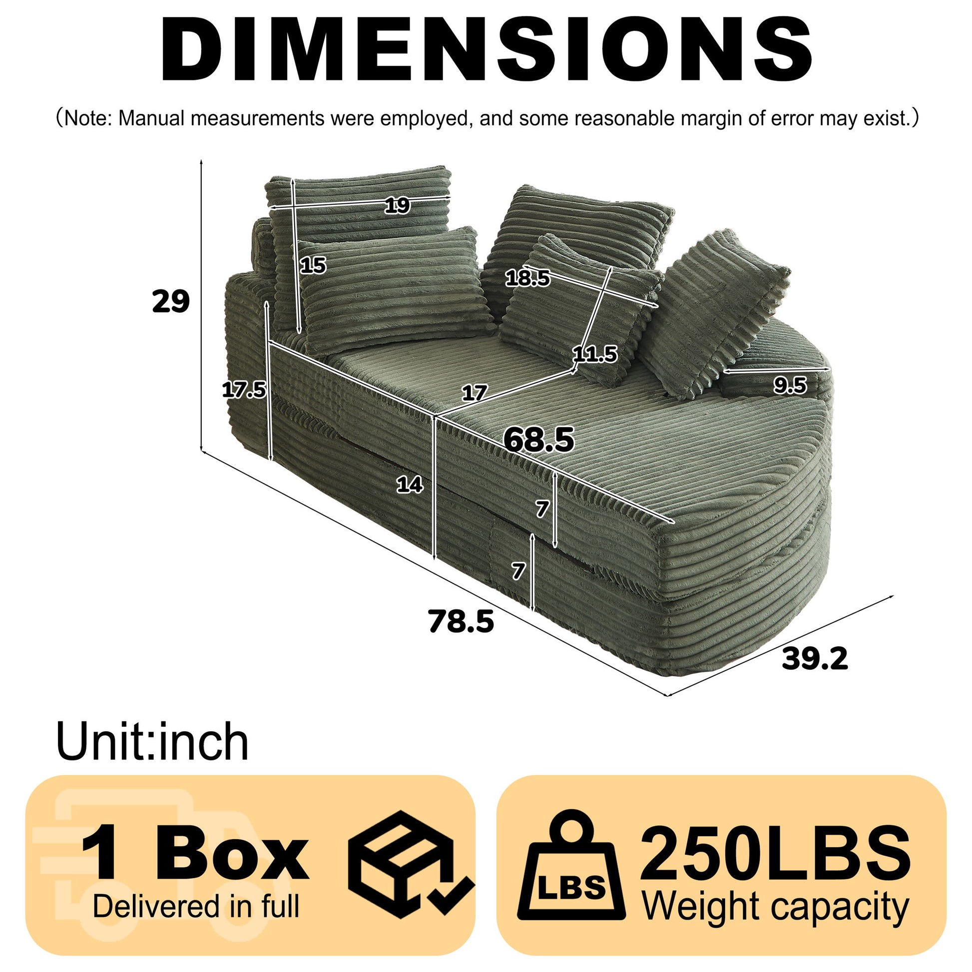 Semi Circular 2 In 1 Sofa Bed With Neck Pillow Home Essentials