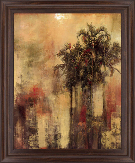 Sunlit Palm Whisper - 28" x 34" Framed Wall Art Classy Art