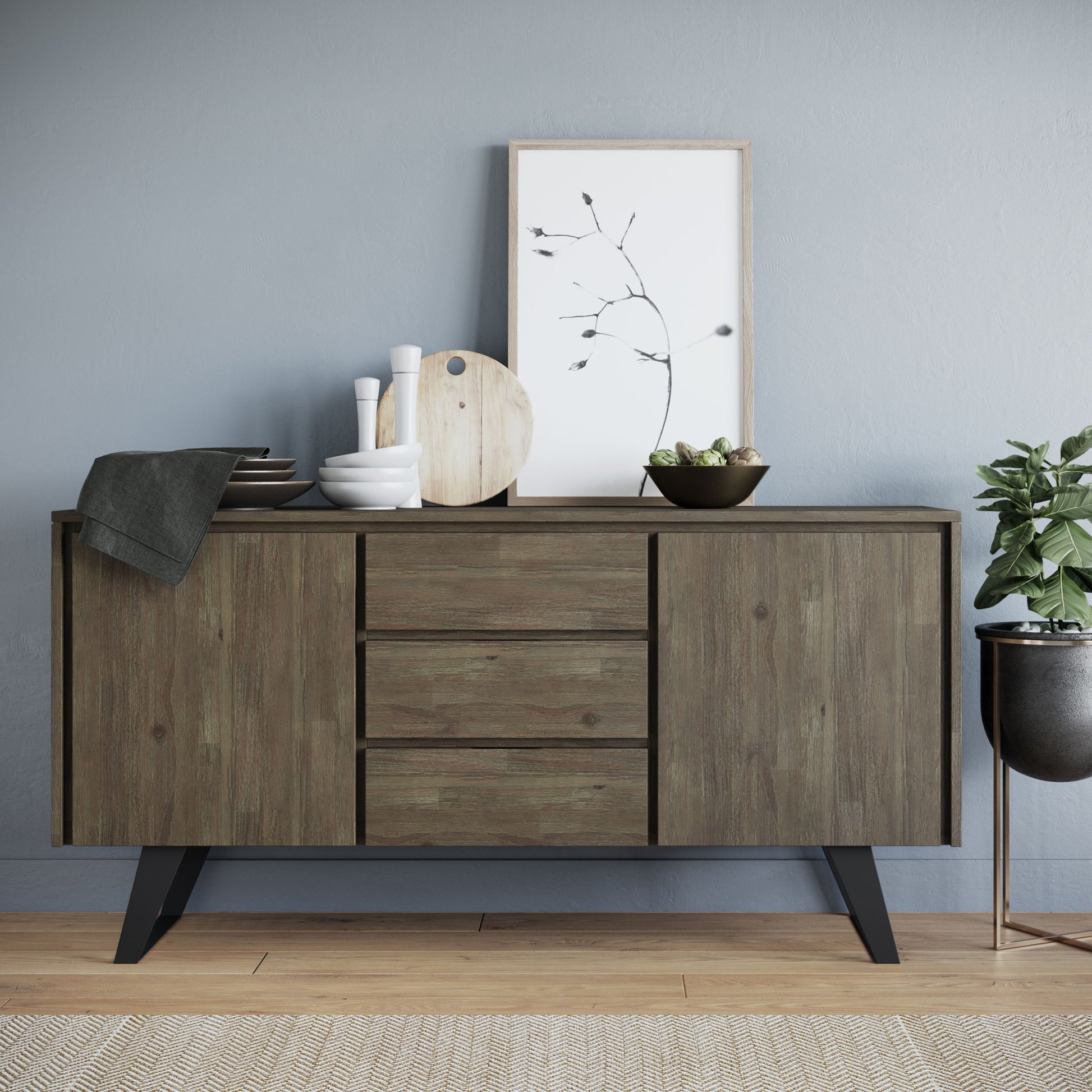 Lowry - Handcrafted Sideboard Buffet Simpli-Home
