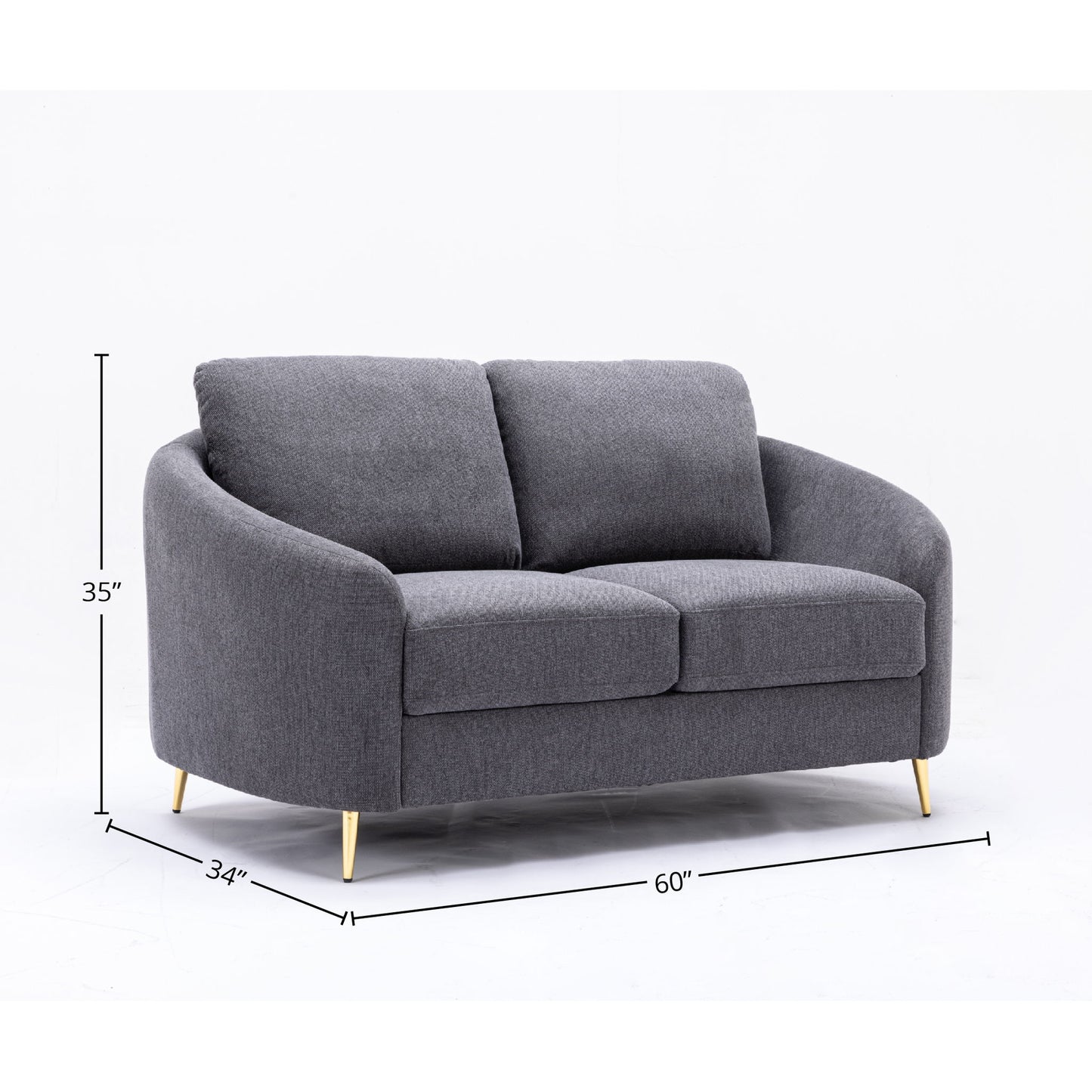 Yuina - 3 Pieces Living Room Set - Gray Acme