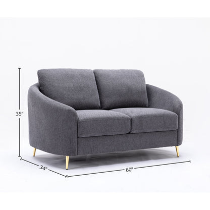 Yuina - 3 Pieces Living Room Set - Gray Acme