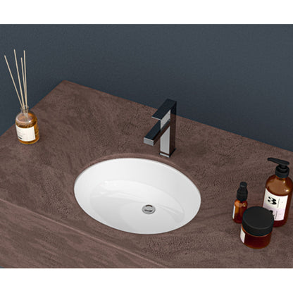 Elegant Ceramic Oval Undermount Bathroom Sink With Overflow Daily Nest