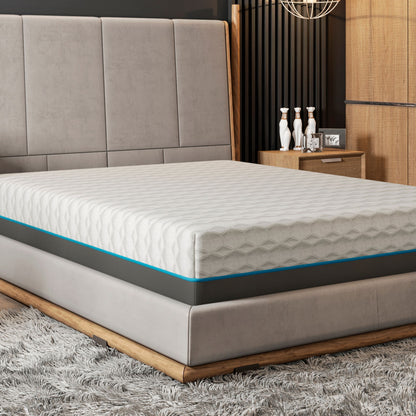 Copper Lux - 12" Soft Memory Foam Mattress With Phase Change Cooling Fabric BedTech