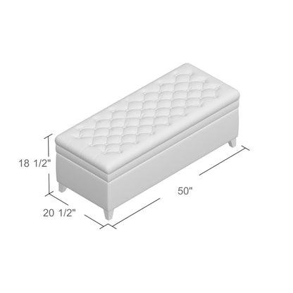Juliana - Storage Ottoman With Birch Legs Noble House