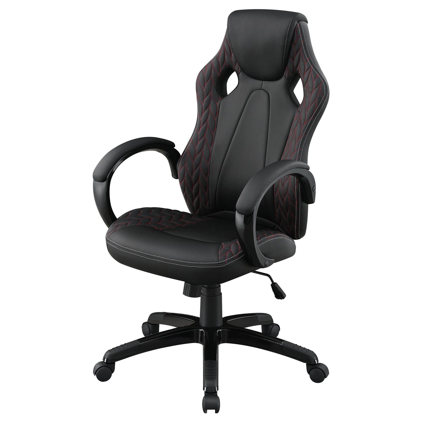 Norset - Upholstered Adjustable Home Office Desk Chair - Black Furniture Max