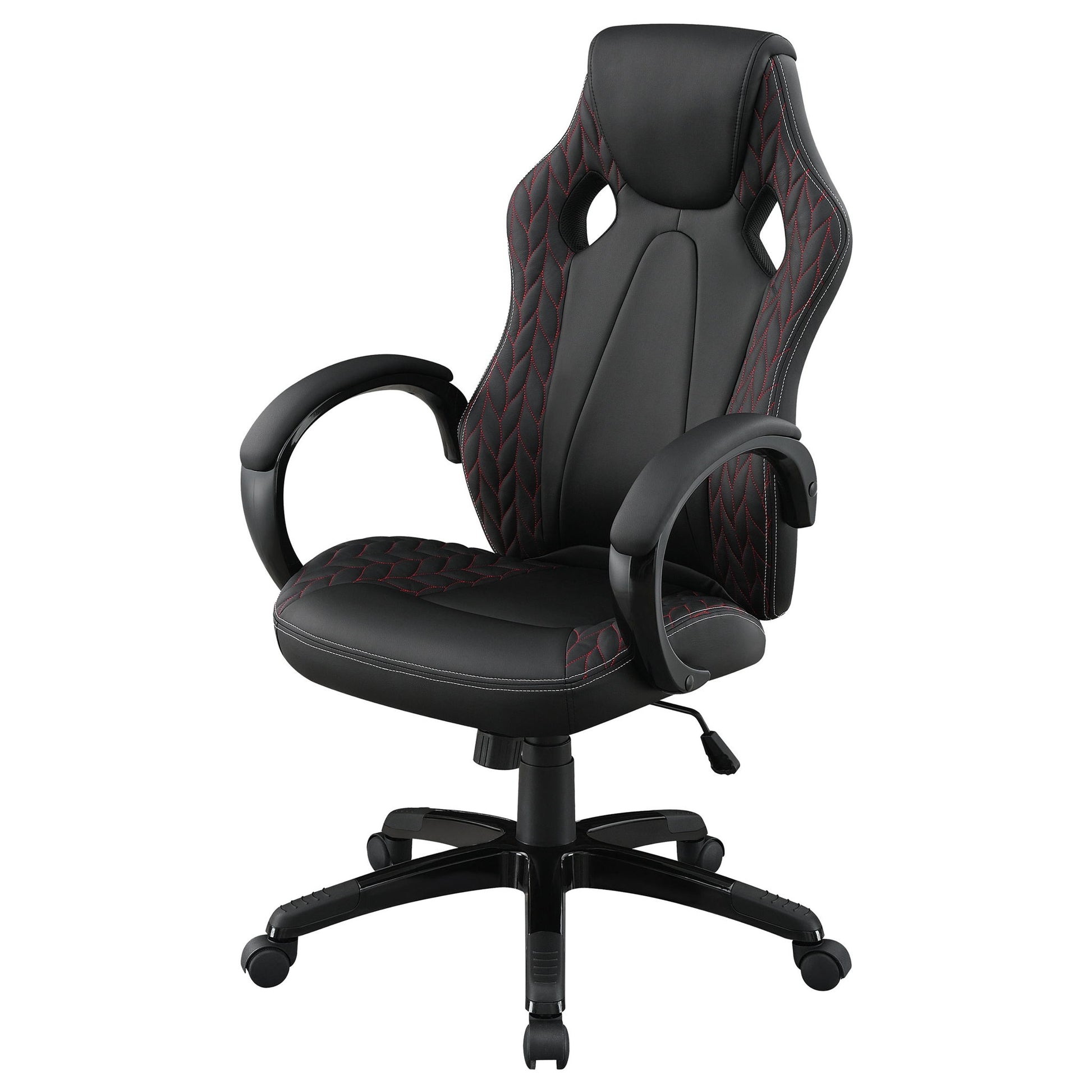 Norset - Upholstered Adjustable Home Office Desk Chair - Black Furniture Max