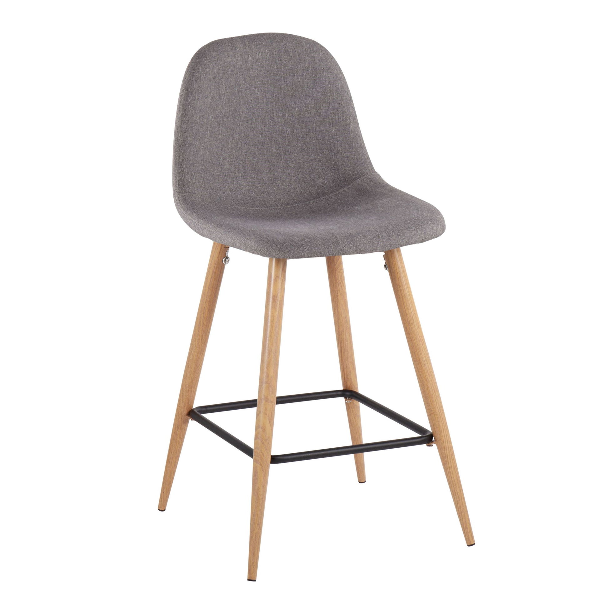 Pebble - Mid Century / Modern Counter Stool (Set of 2) Lumi Source