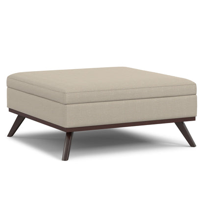 Owen - Multifunctional Square Coffee Table Storage Ottoman Simpli-Home