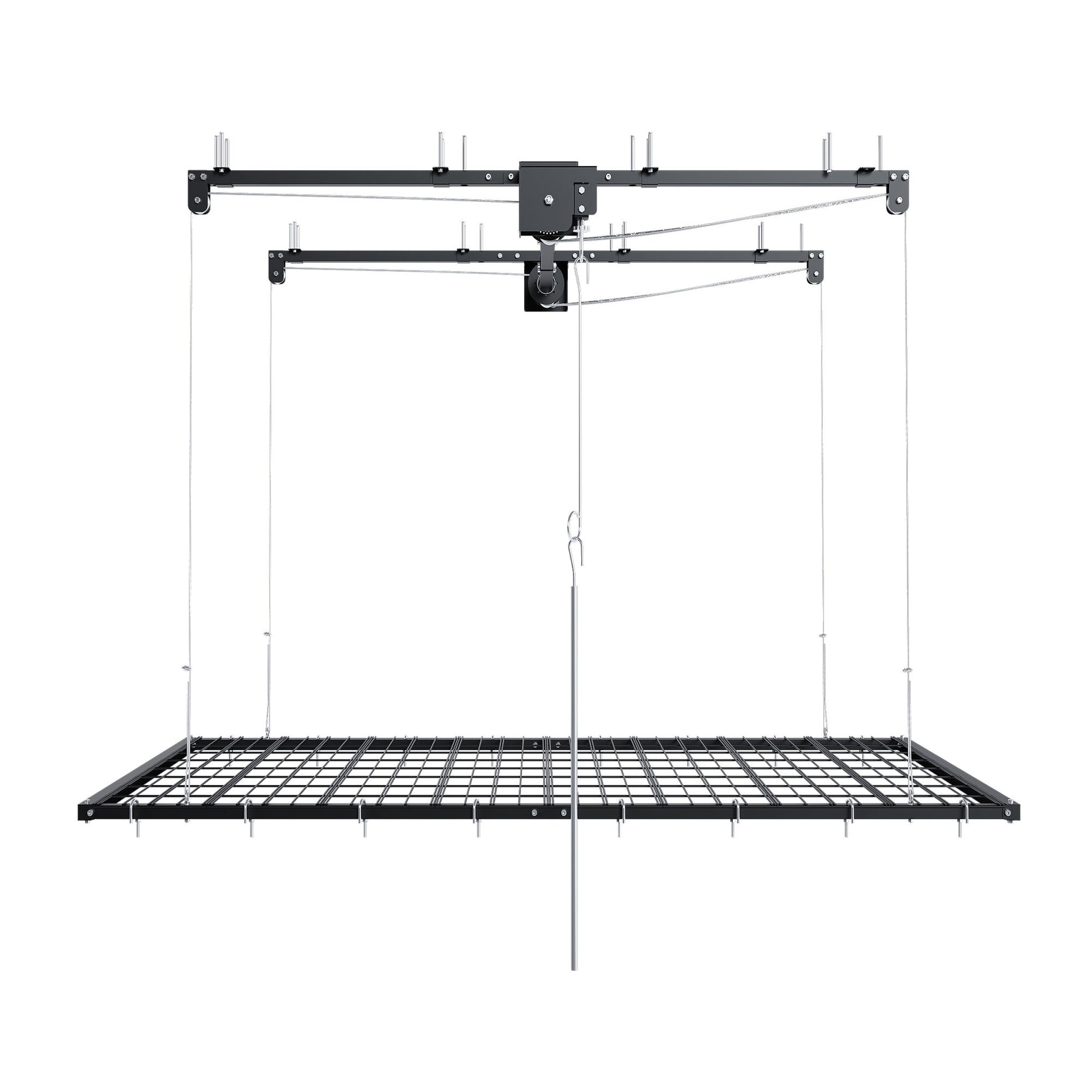 4 X 8 Ft Overhead Garage Storage Rack - Black Daily Nest