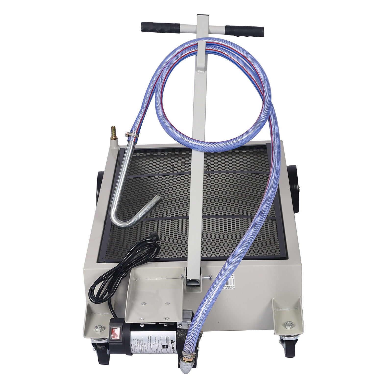 High Impact Polypropylene 20 Gallon Low Profile Oil Drain With Pump Steel - Gray Daily Nest