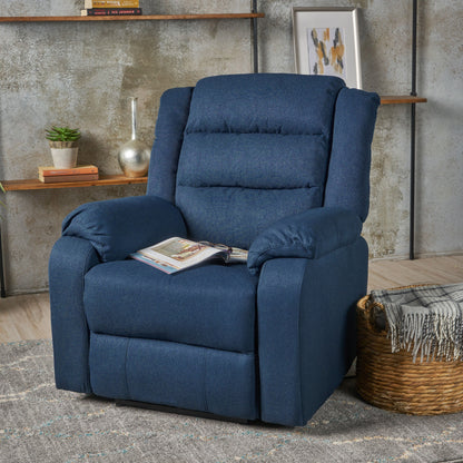 Wide - Power Standard Recliner - Navy Blue