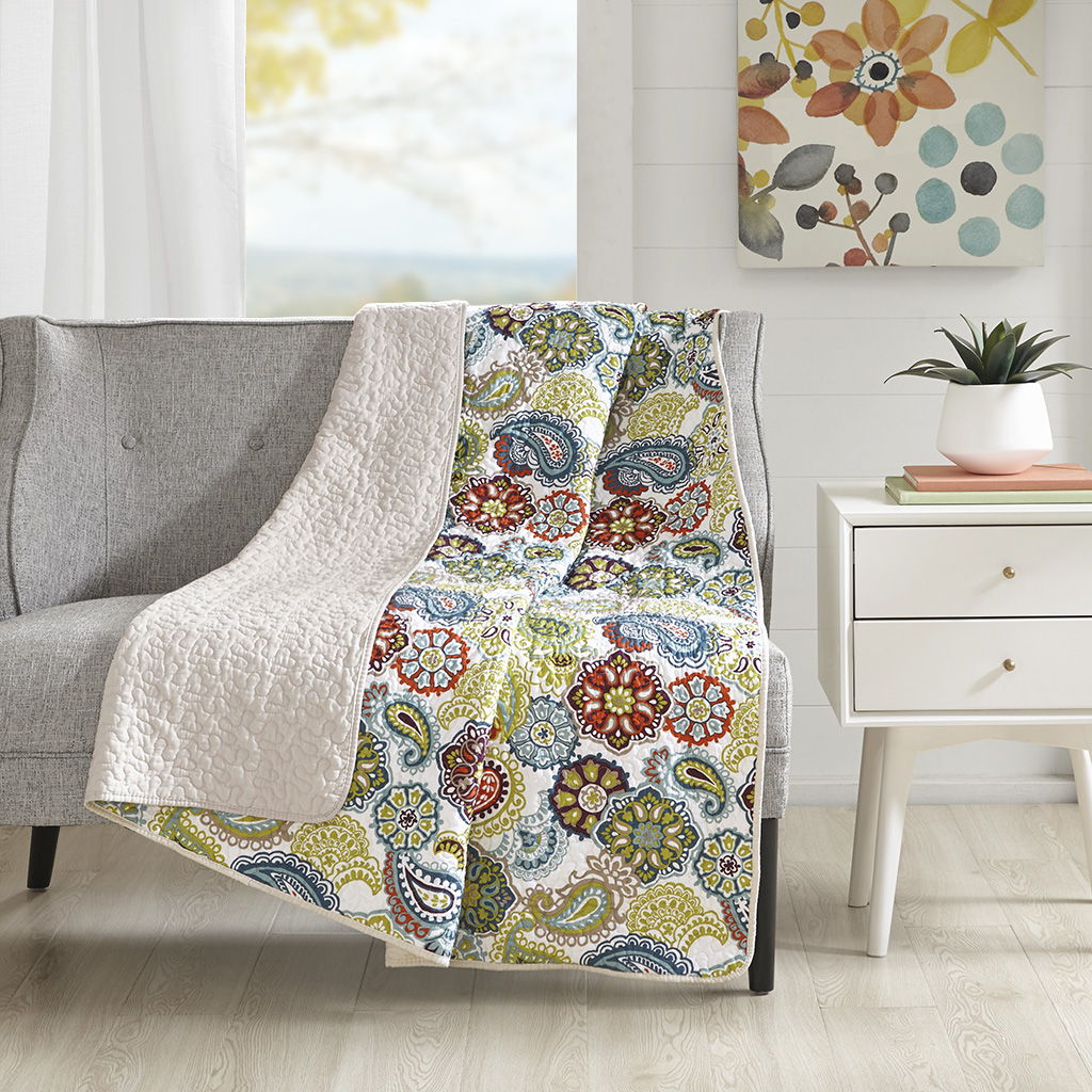 Tamil - Quilted Throw - Multi