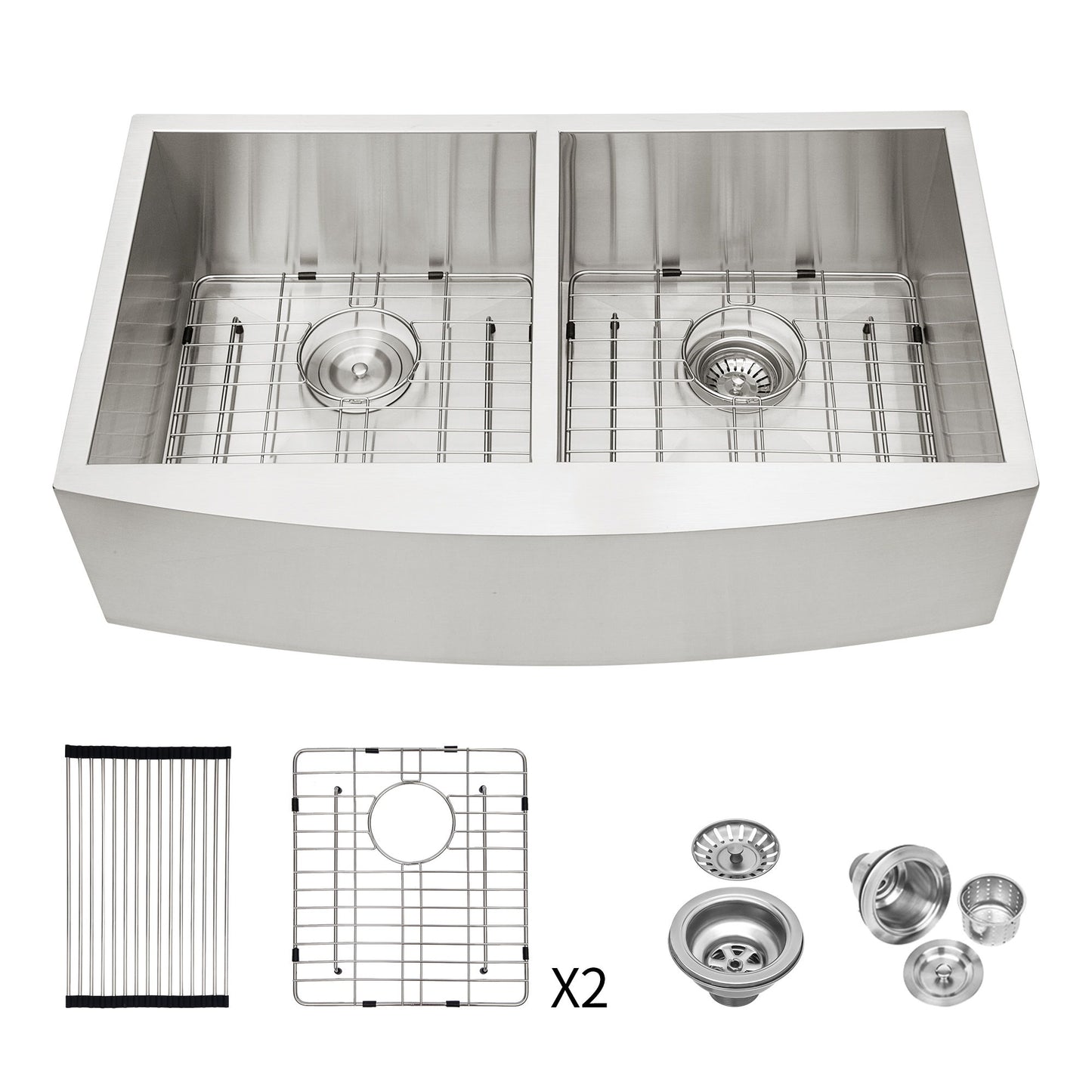 Farmhouse Double Bowl Sink With 50/50 Layout Daily Nest