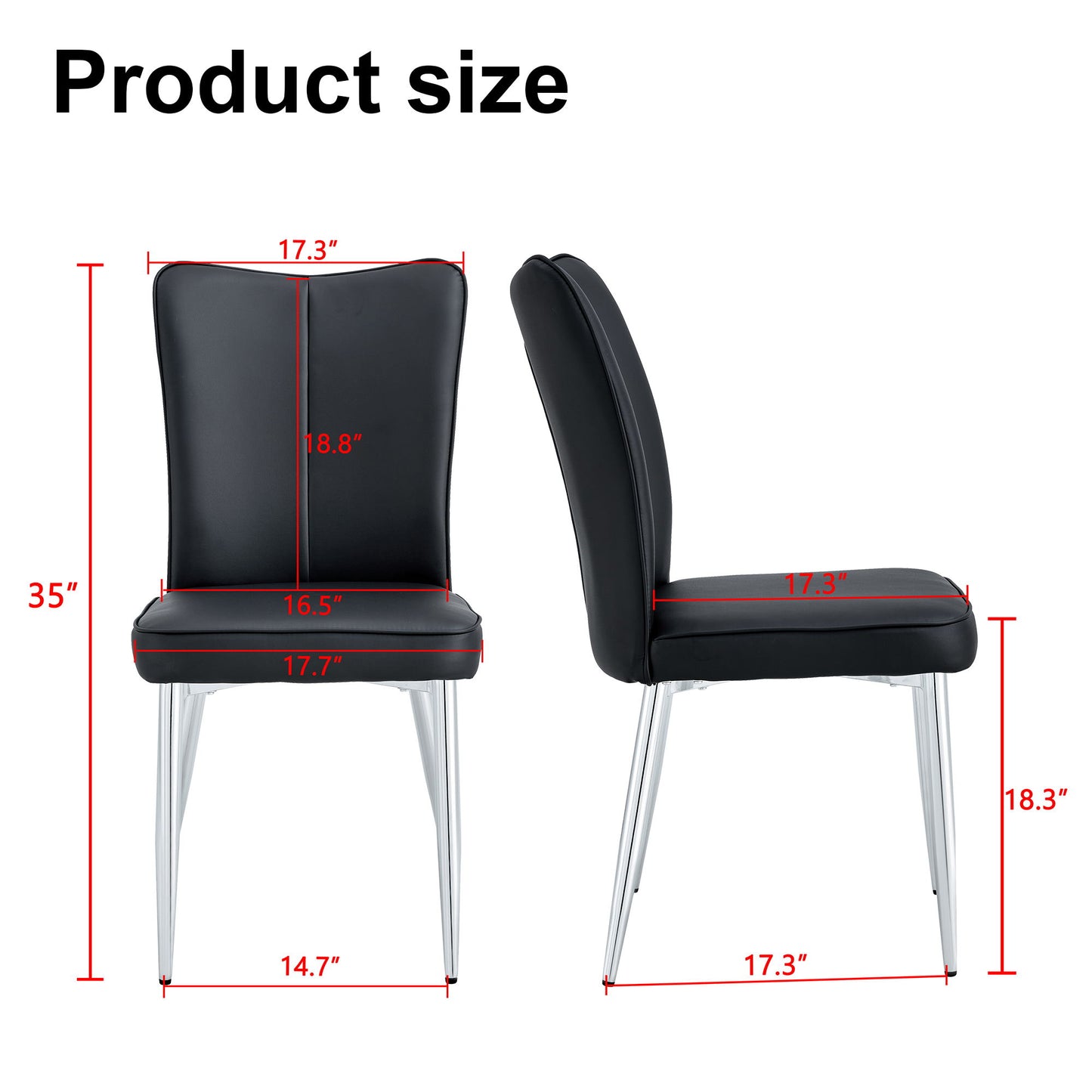 Modern Minimalist Dining Chairs With Metal Legs Home Essentials