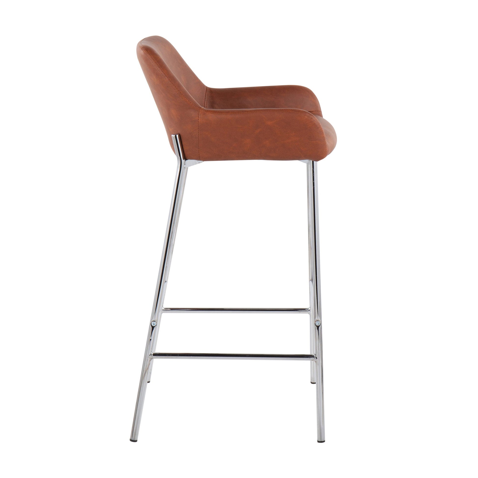Daniella - Contemporary Fixed Height Bar Stool (Set of 2) Lumi Source