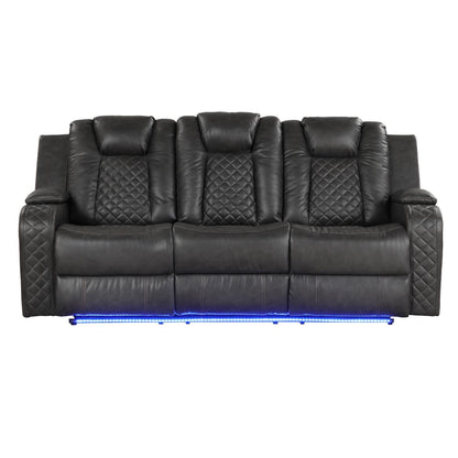 Benz - Power Reclining Sofa With LED Lighting Matrix Furniture Group