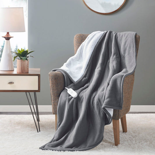 Heated Throw Extra Comfort- Dark Gray