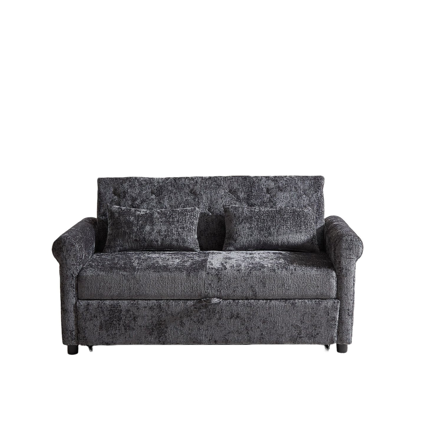Loveseat Sofa Bed, Pull - Out Couch Sleeper & 2 Pillows Home Essentials