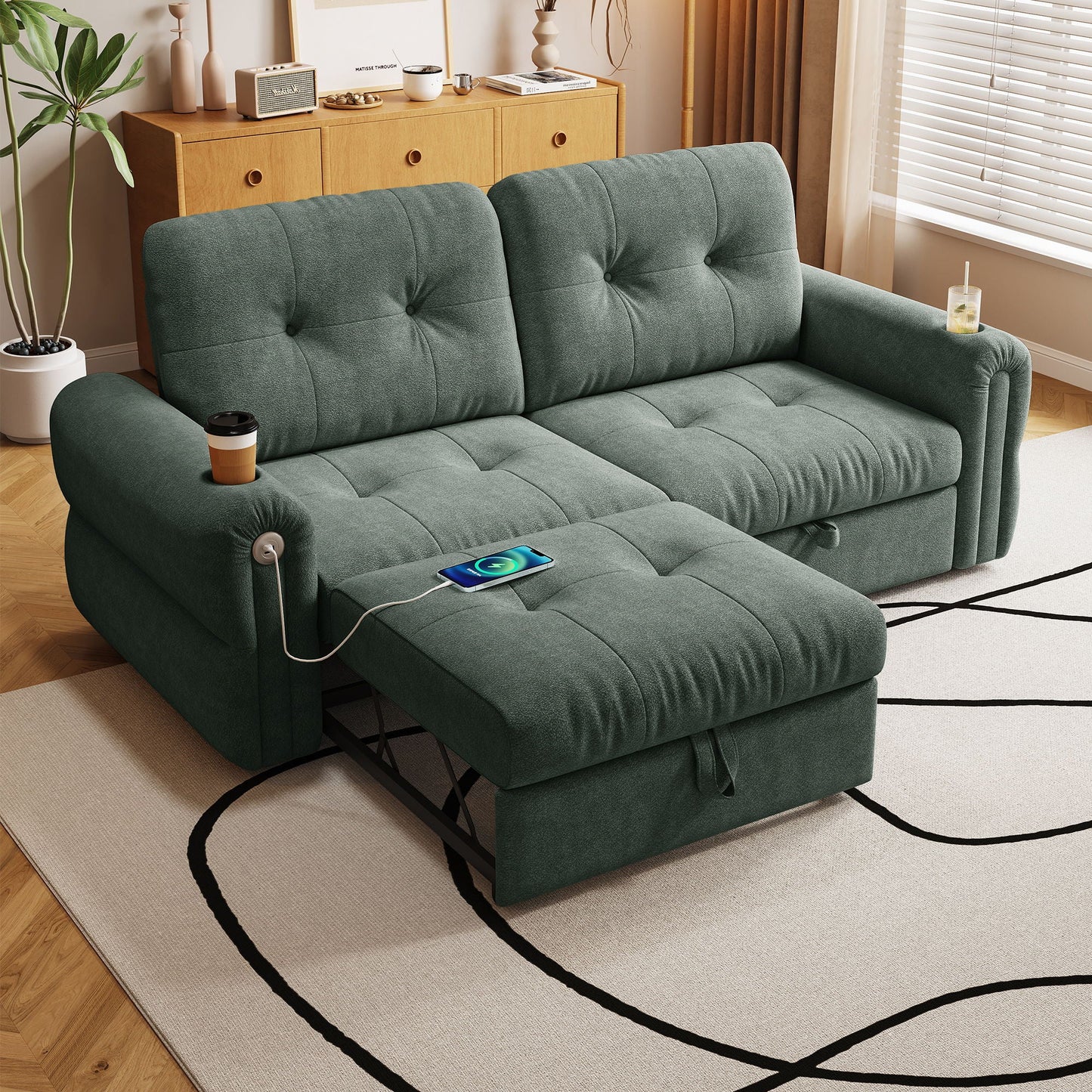 Cloud Like Convertible Sofa Bed With For Living Room Home Essentials