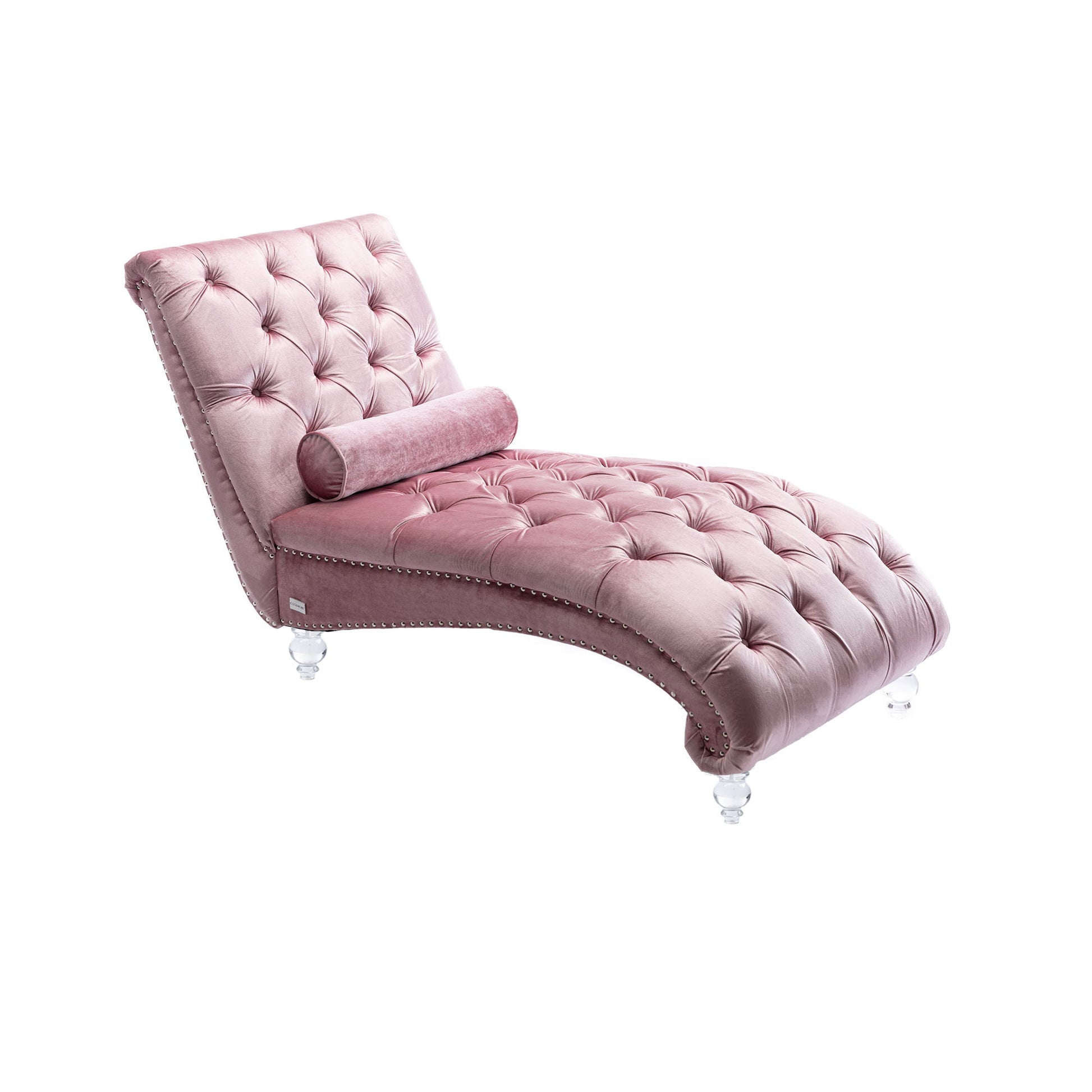 Chaise Lounge Indoor, Button Tufted Upholstered Chaise Lounge Chair With Pillow Home Essentials