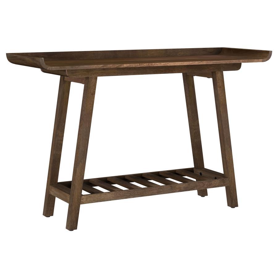 Ornelas - Console Table With Slatted Shelf - Mango Brown Coaster Fine Furniture